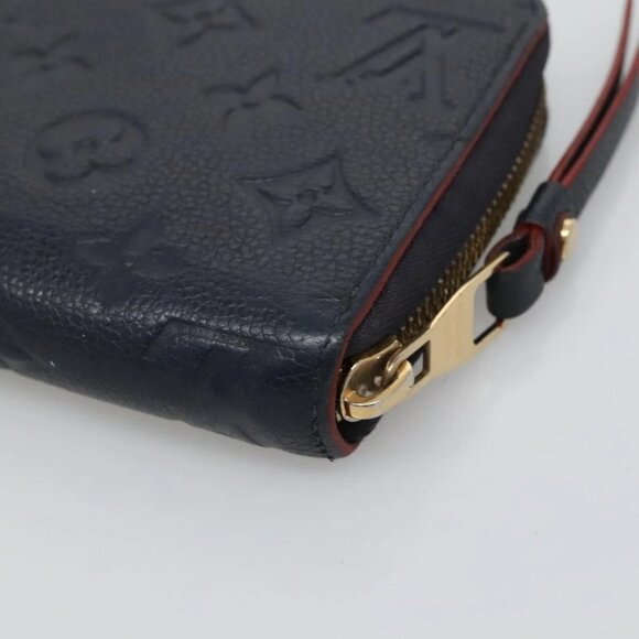 LOUIS VUITTON Empreinte Zippy Wallet Navy Marine Rouge M62121 LV Auth fm4618 - Picture 3 of 16